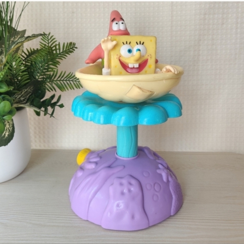Vintage Nickolodean Soak 2002. SpongeBob & Patrick Spinnin' Sprinkler